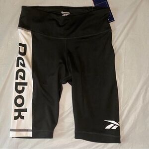 Women’s Reebok MYT Black & White Bike Shorts size small